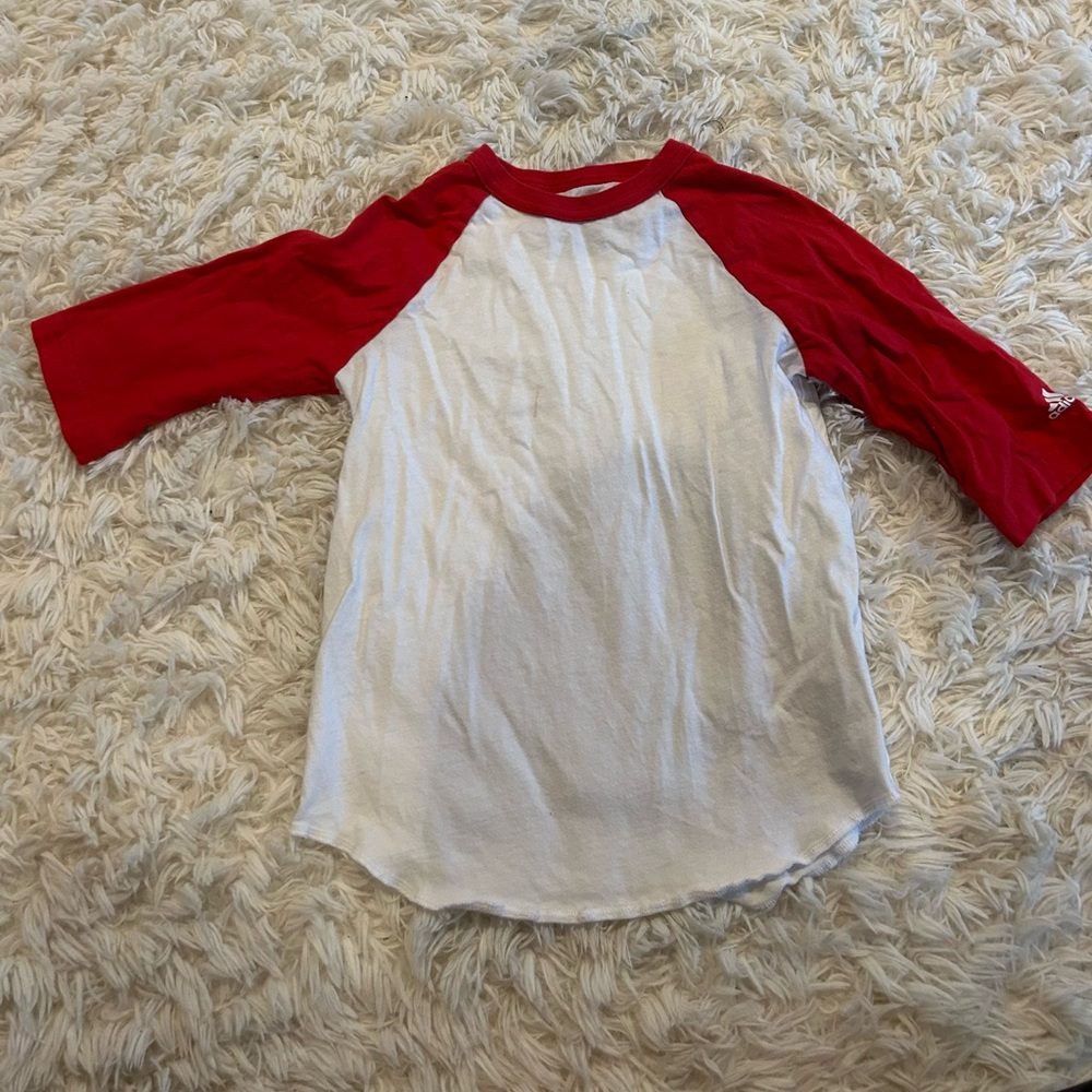 Kids Red and White Raglan Shirt